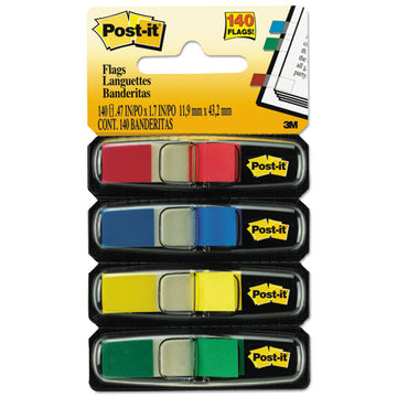 Post-it® Flags Small Page Flags In Dispensers, 0.5" X 1.75", Assorted Primary, 35-color, 4 Dispensers-pack freeshipping - TVN Wholesale